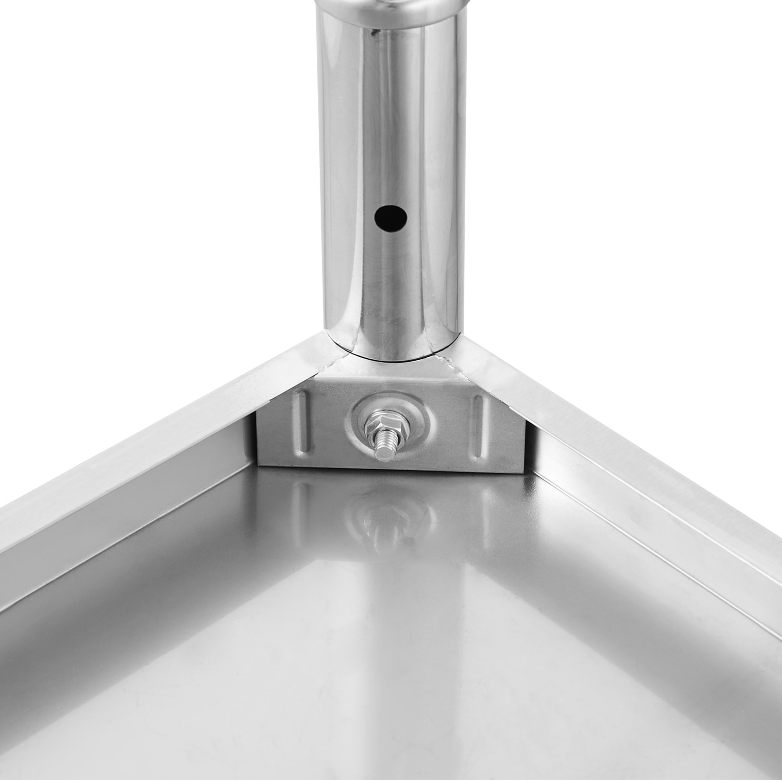 Stainless Steel Commercial Food Prep Work Table With Backsplash_voghion.com